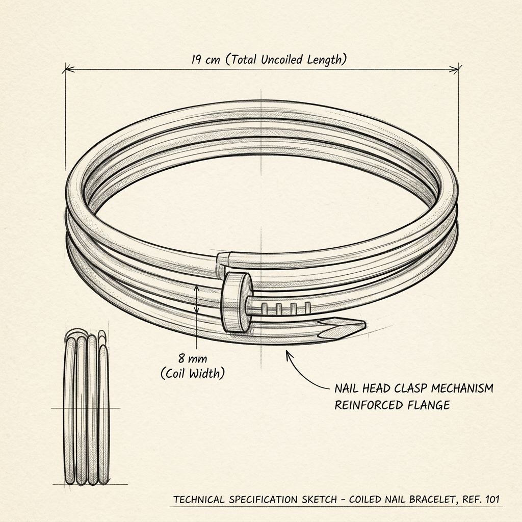 Dibujo técnico · The Cannes Gold Bracelet