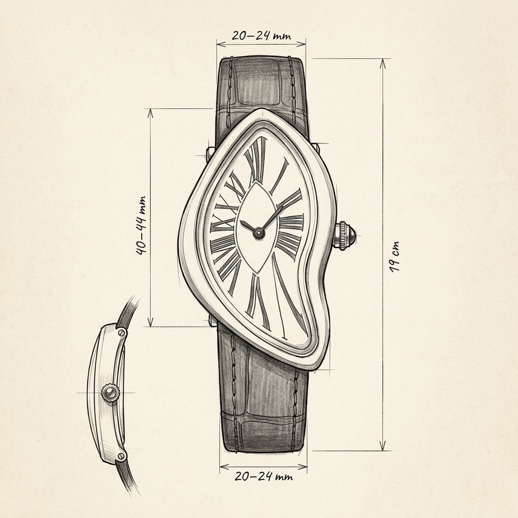 Dessin technique · The Mirage Blue Watch