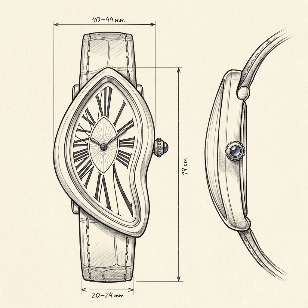 Dessin technique · The Mirage White Watch