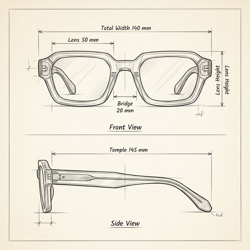 Dessin technique · The Monopoli Transparent Leopard Sunglasses
