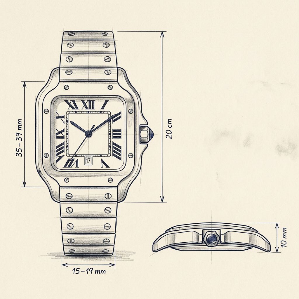 Dessin technique · The Prestige Silver Watch