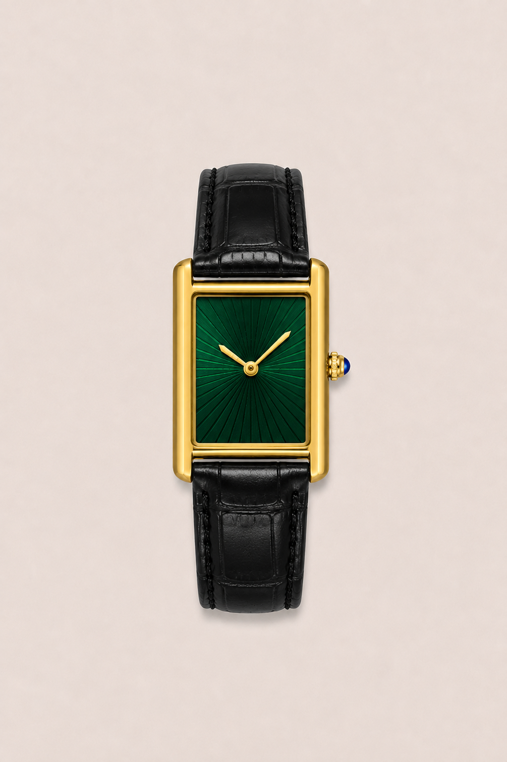 The Riviera Black/Gold/Green Watch