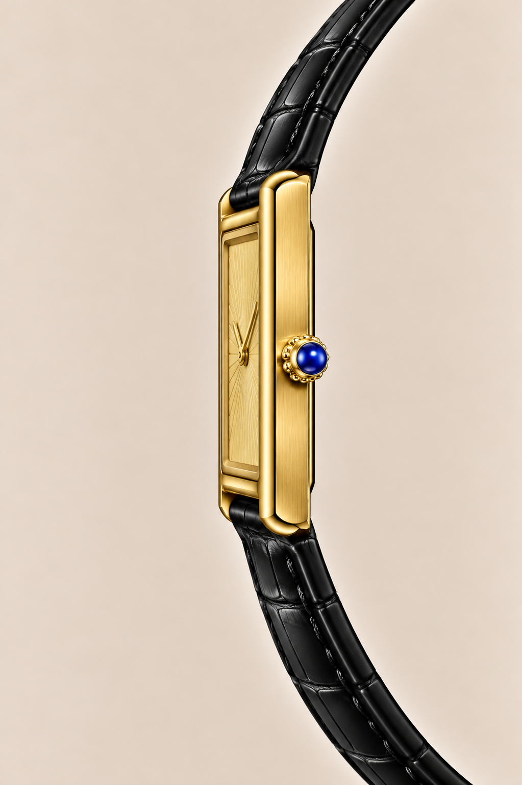 The Riviera Black/Gold Watch
