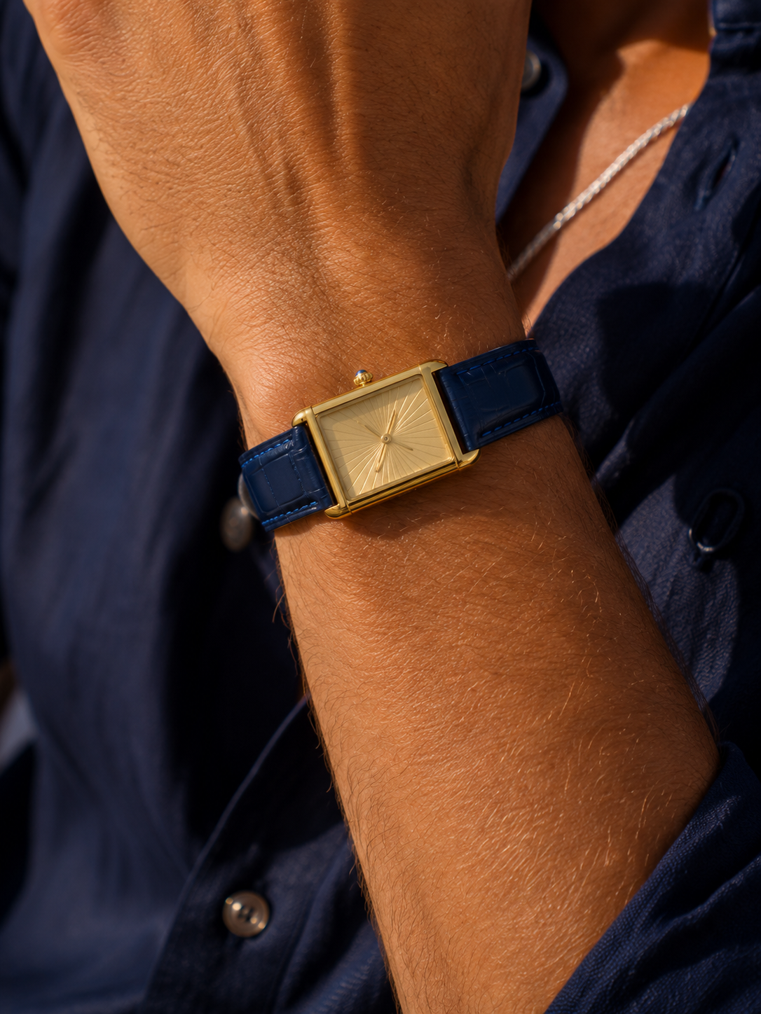 The Riviera Blue/Gold Watch