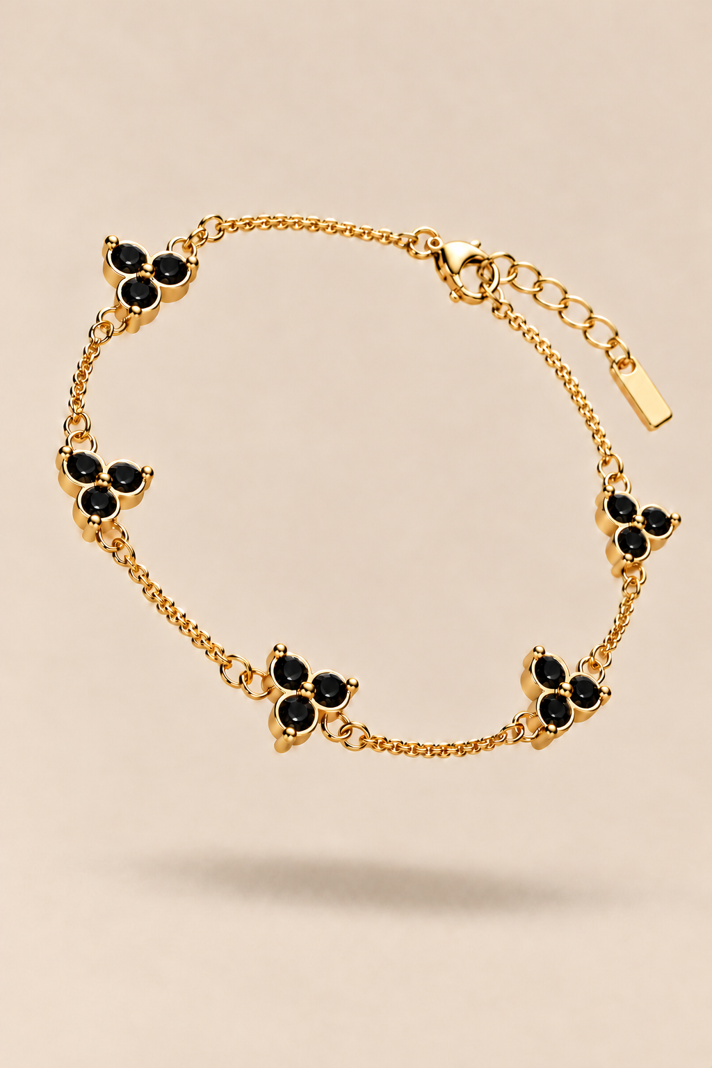 The Fortuna Black/Gold Bracelet