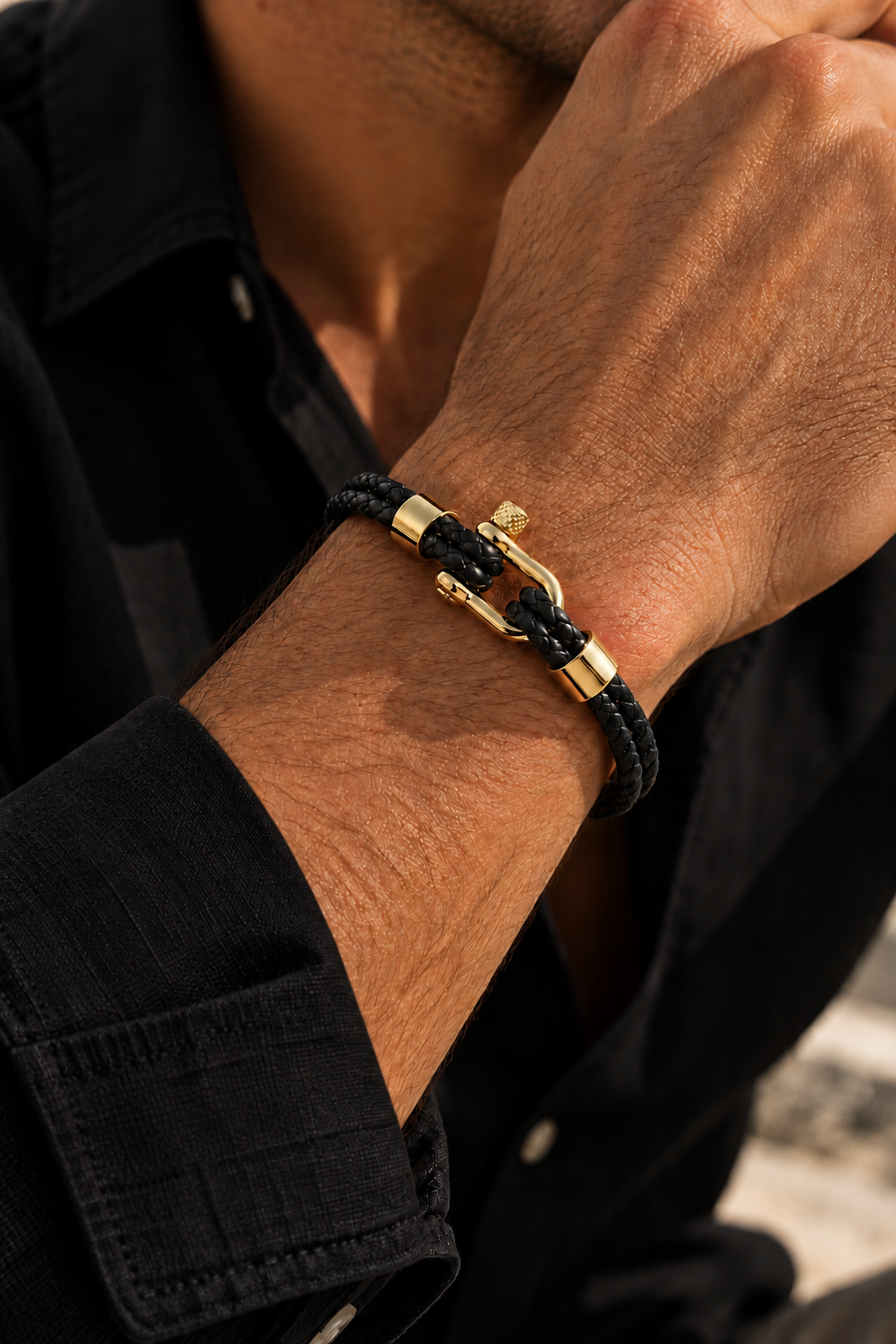 The Riviera Light Blue Rose Gold Bracelet