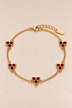 Fortuna-Armband in Rot und Gold