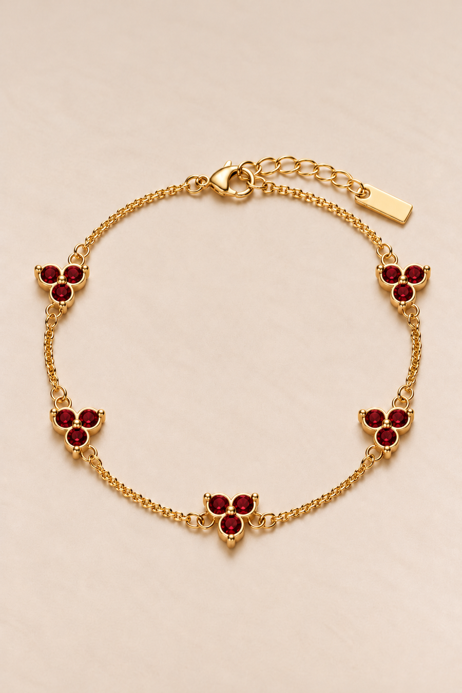 The Fortuna Red/Gold Bracelet