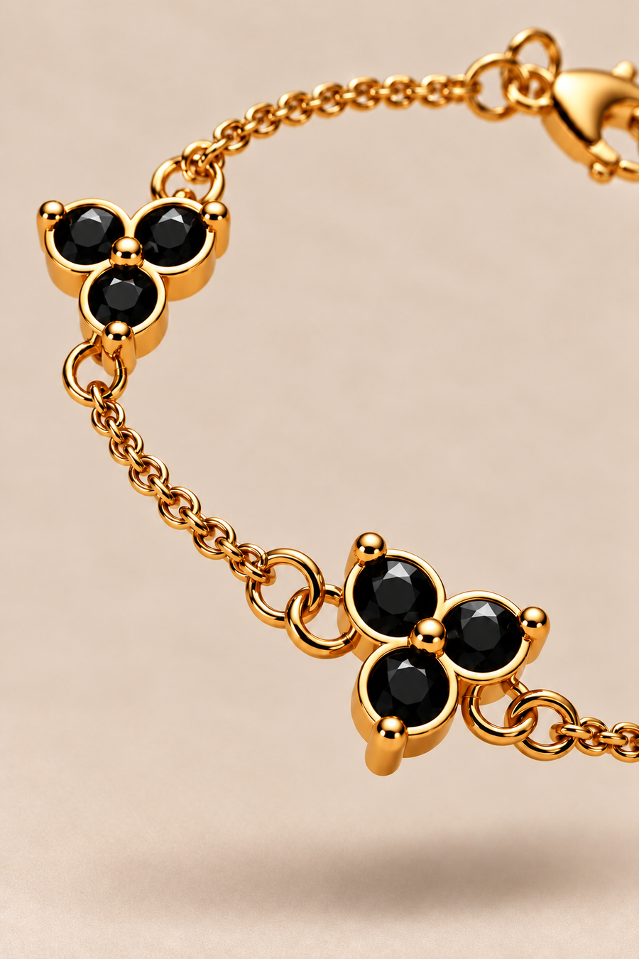 The Fortuna Black/Gold Bracelet