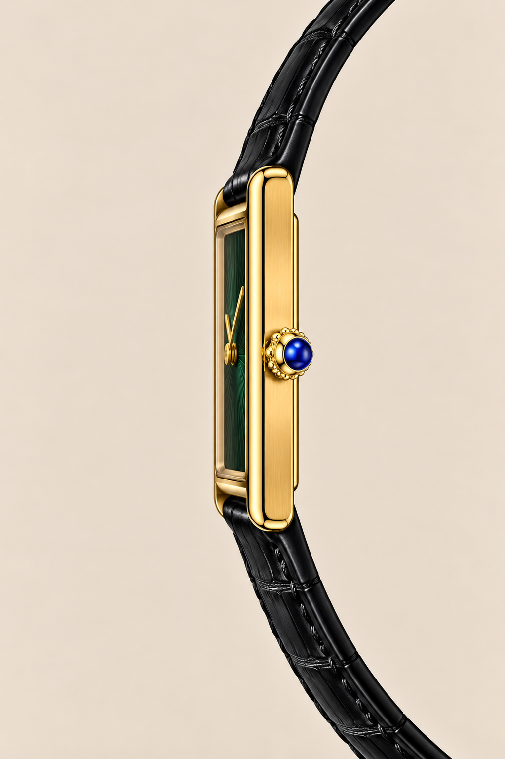 The Riviera Black/Gold/Green Watch