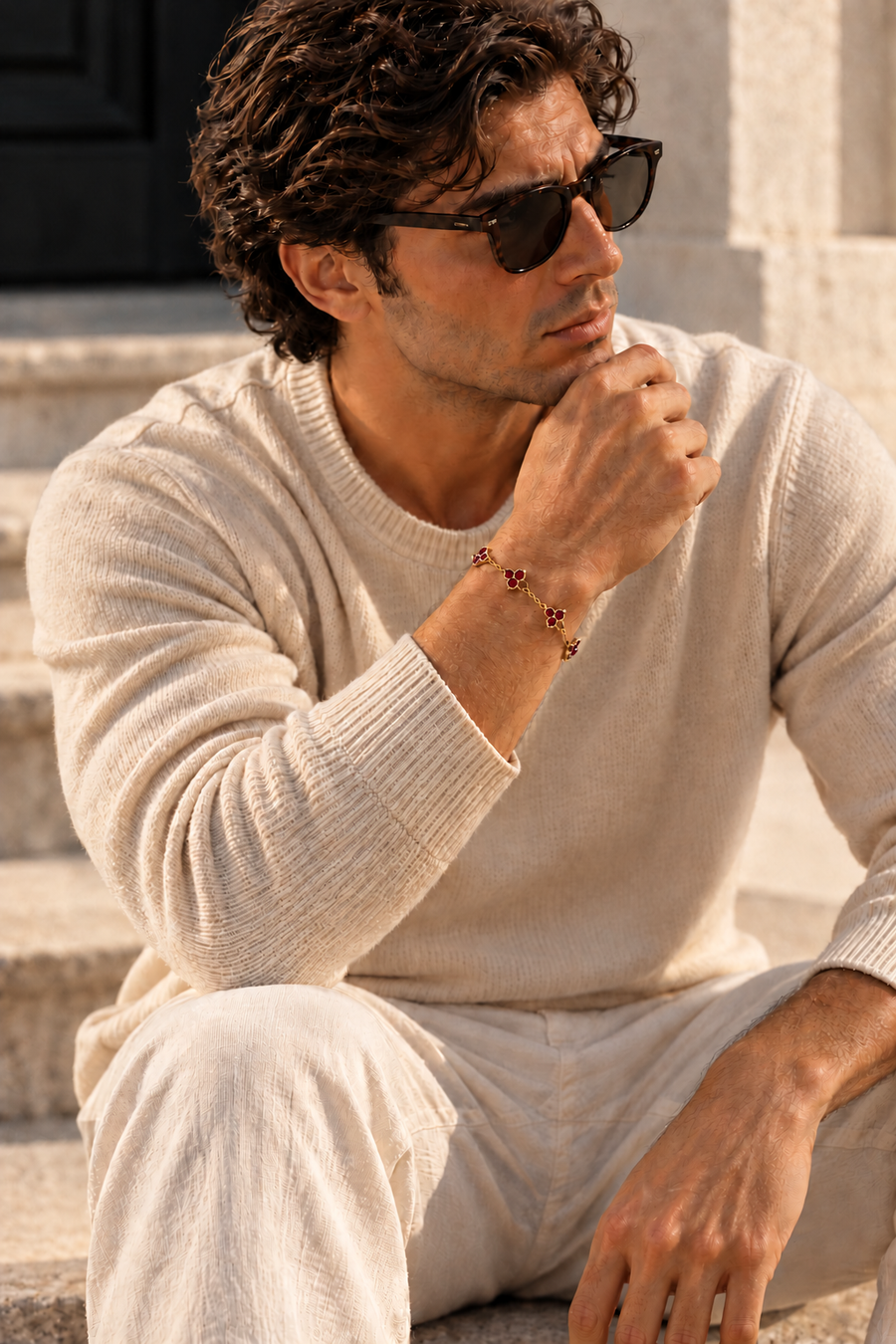 The Monaco Black & Gold Bracelet