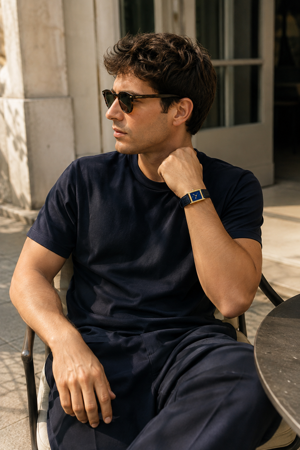 The Riviera Blue/Blue/Gold Watch