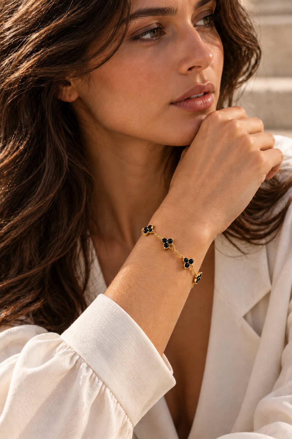 The Fortuna Black/Gold Bracelet