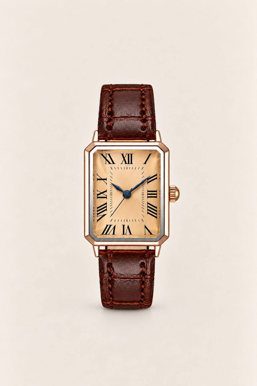 Die Positano Uhr in Braun/Roségold