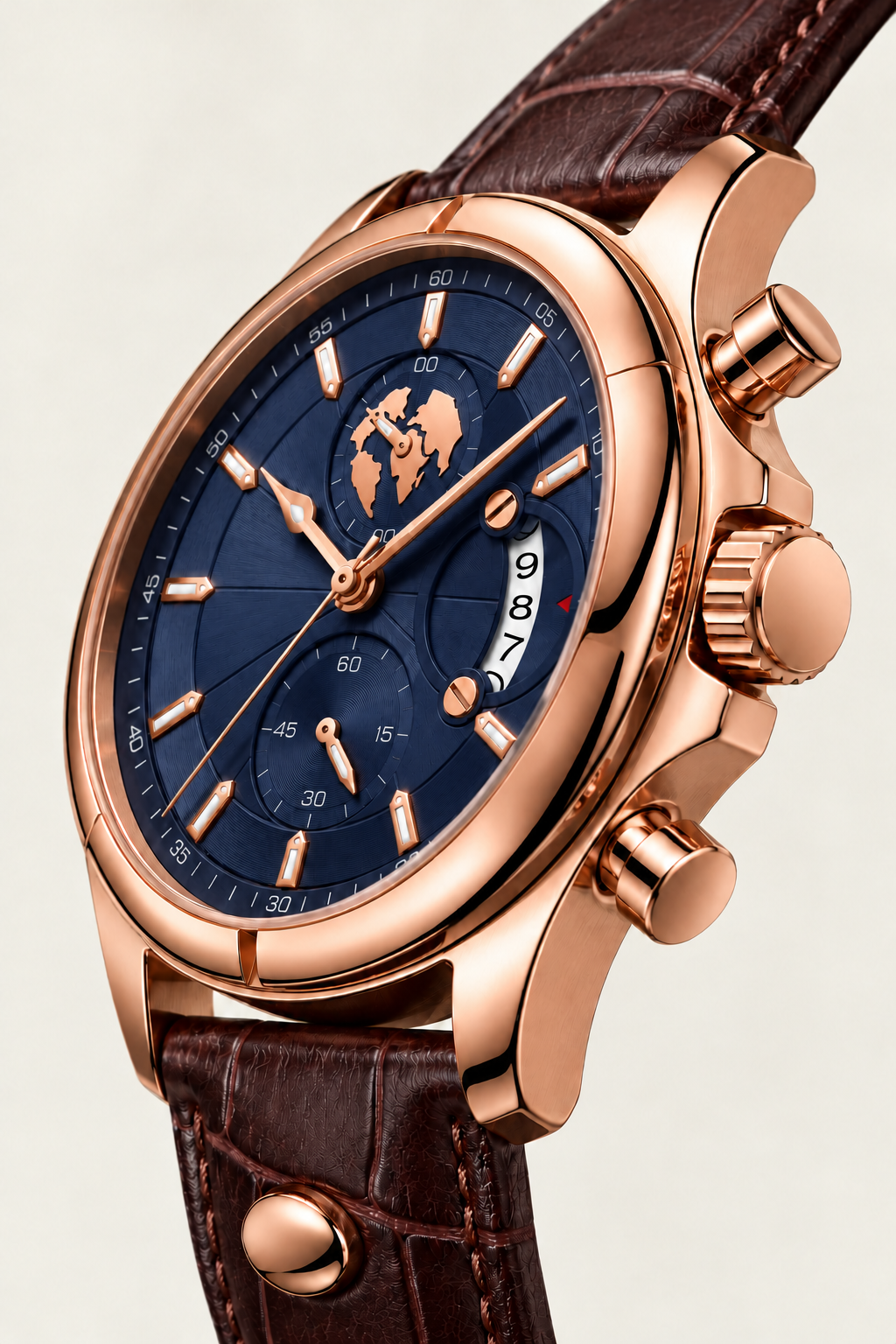 Le bracelet Riviera Light Blue Rose Gold