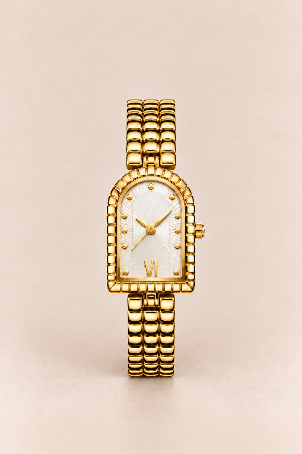 The Amalfi Full Gold/Pearl Watch