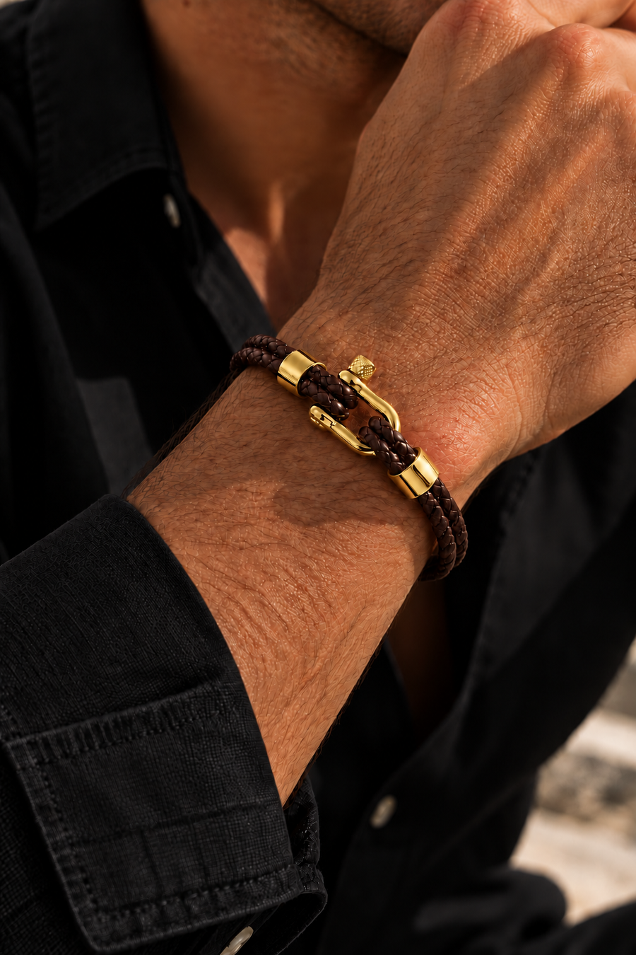 The Riviera Light Blue Rose Gold Bracelet