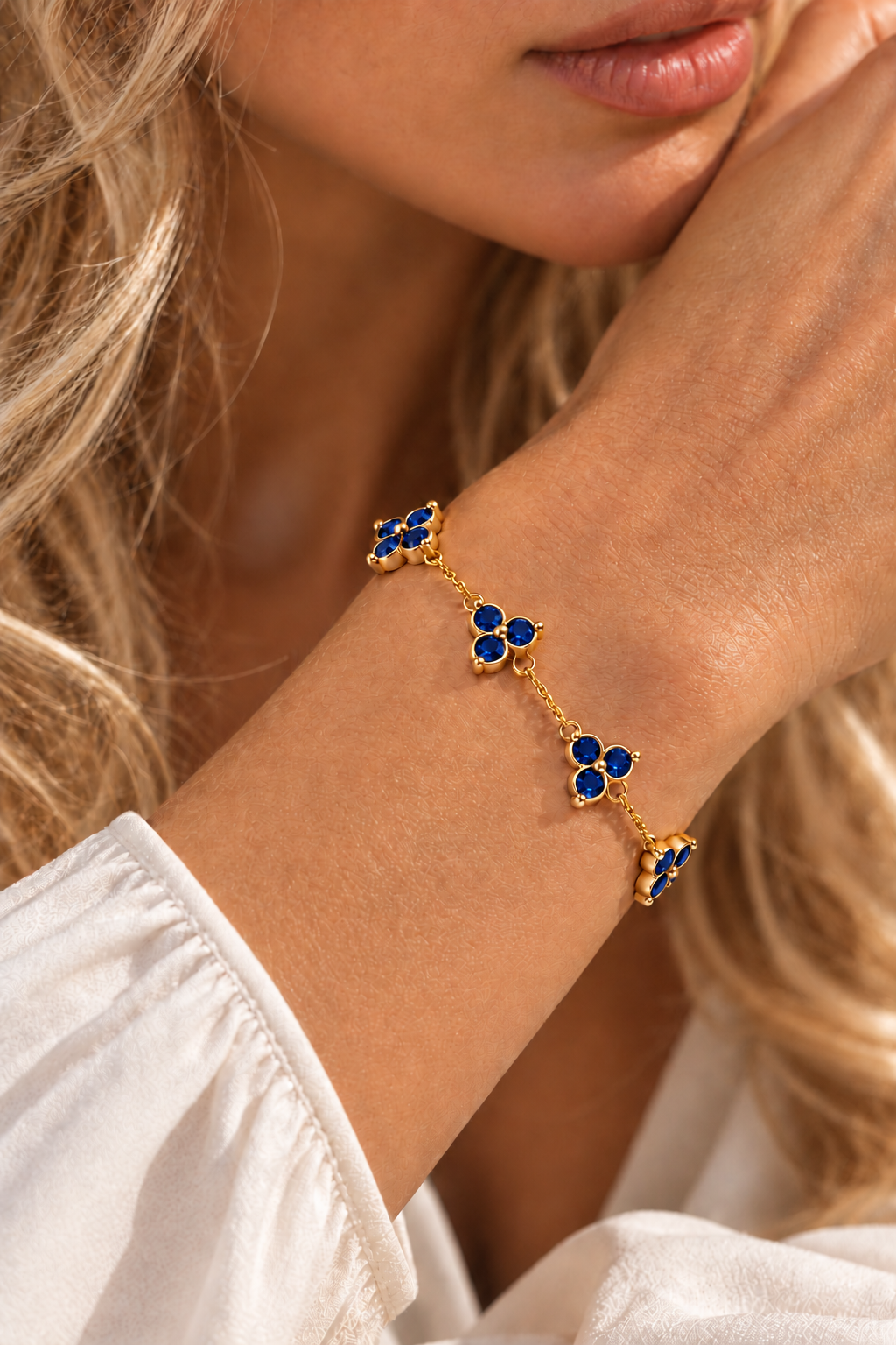 The Fortuna Blue/Gold Bracelet