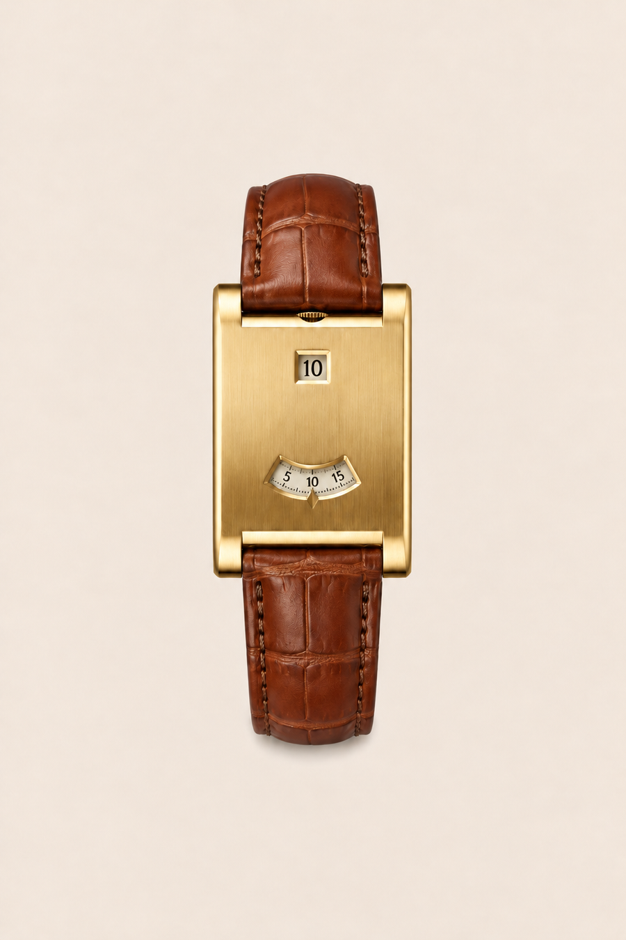 Die Dolcevita-Uhr in Braun/Gold