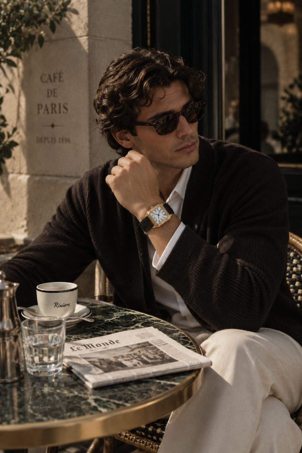 The Prestige Black/Gold Watch