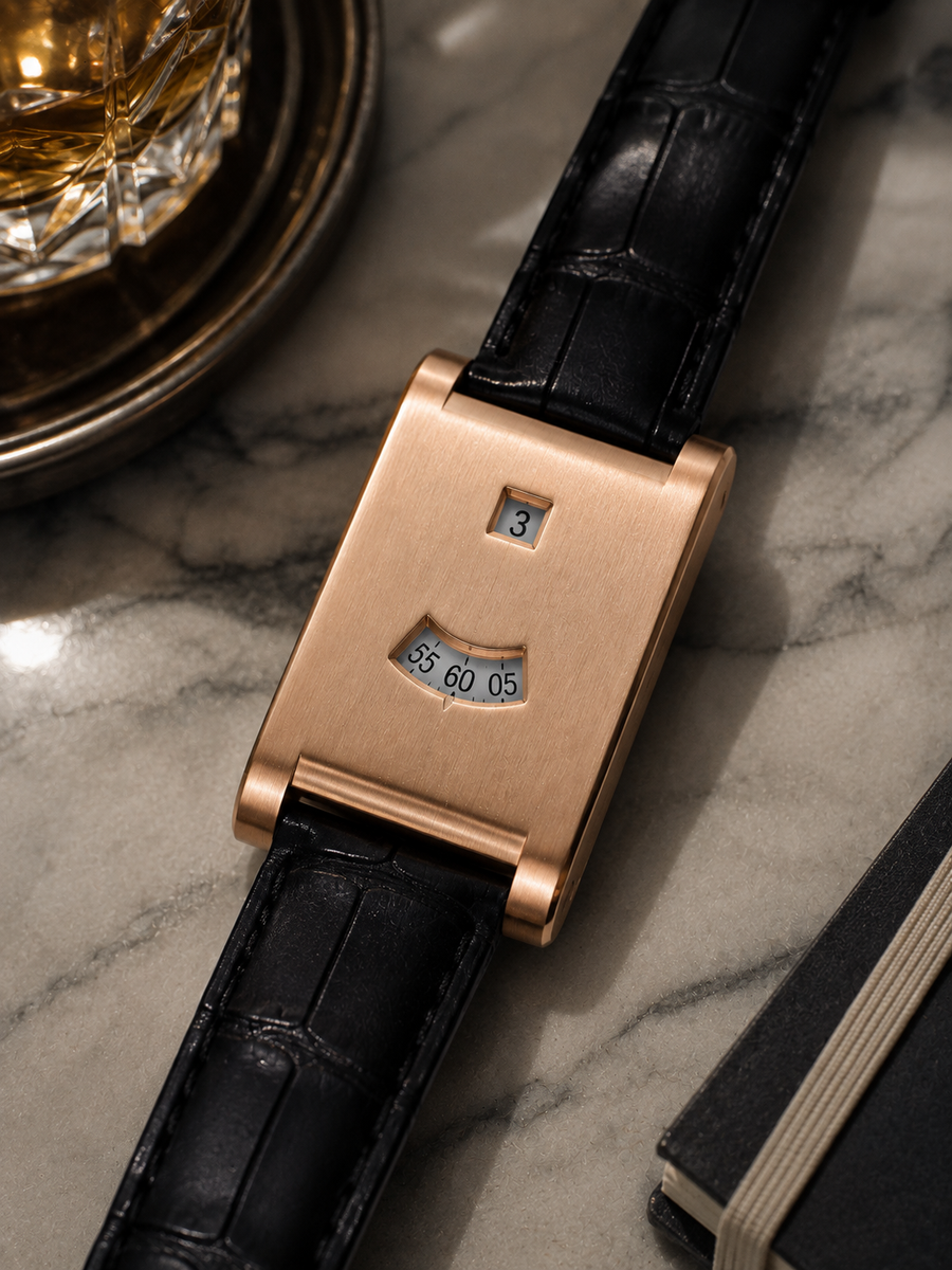 Le bracelet Riviera Light Blue Rose Gold