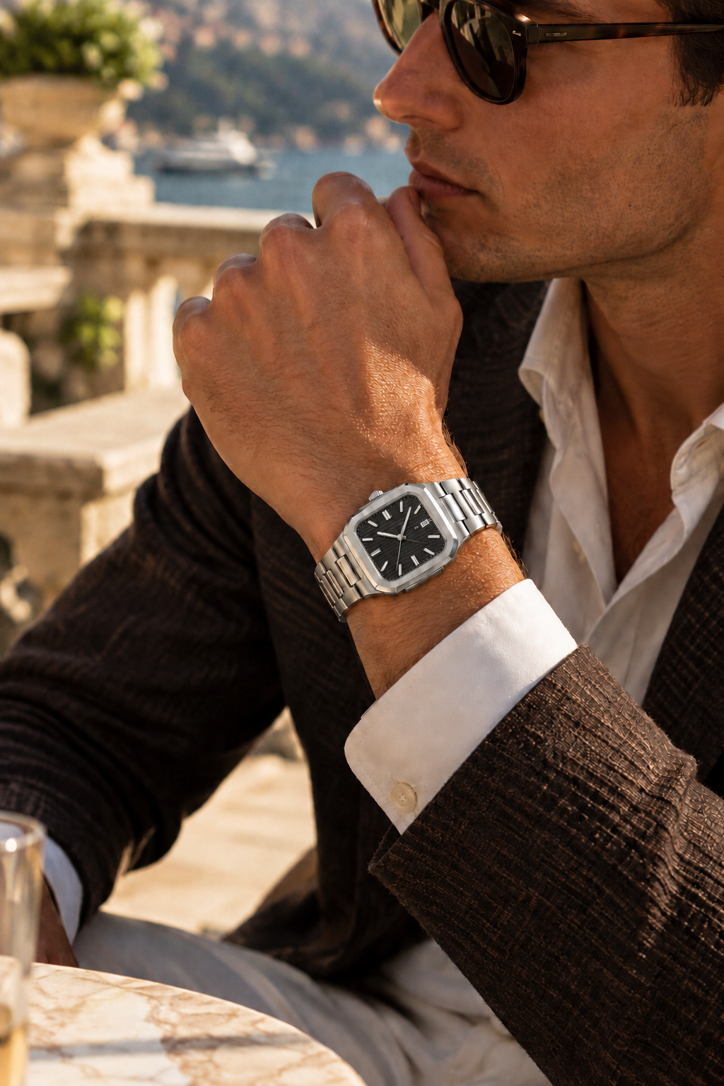 The Capri Silver/Black Watch