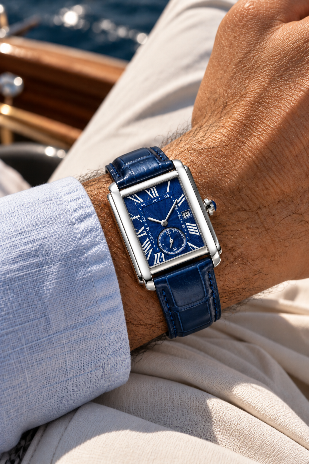 The Amalfi Blue/Silver Watch