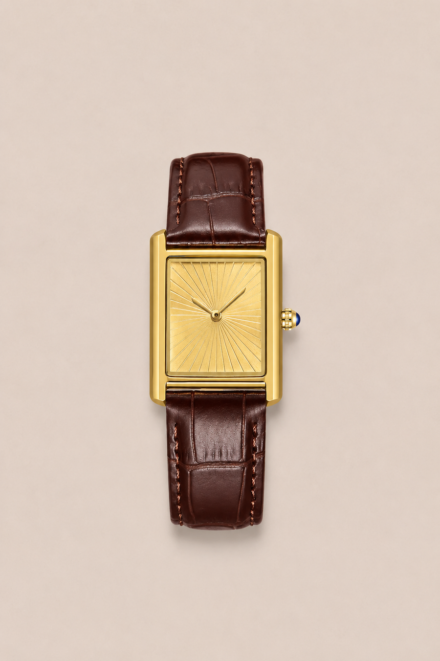Die Riviera-Armbanduhr in Bordeaux/Gold