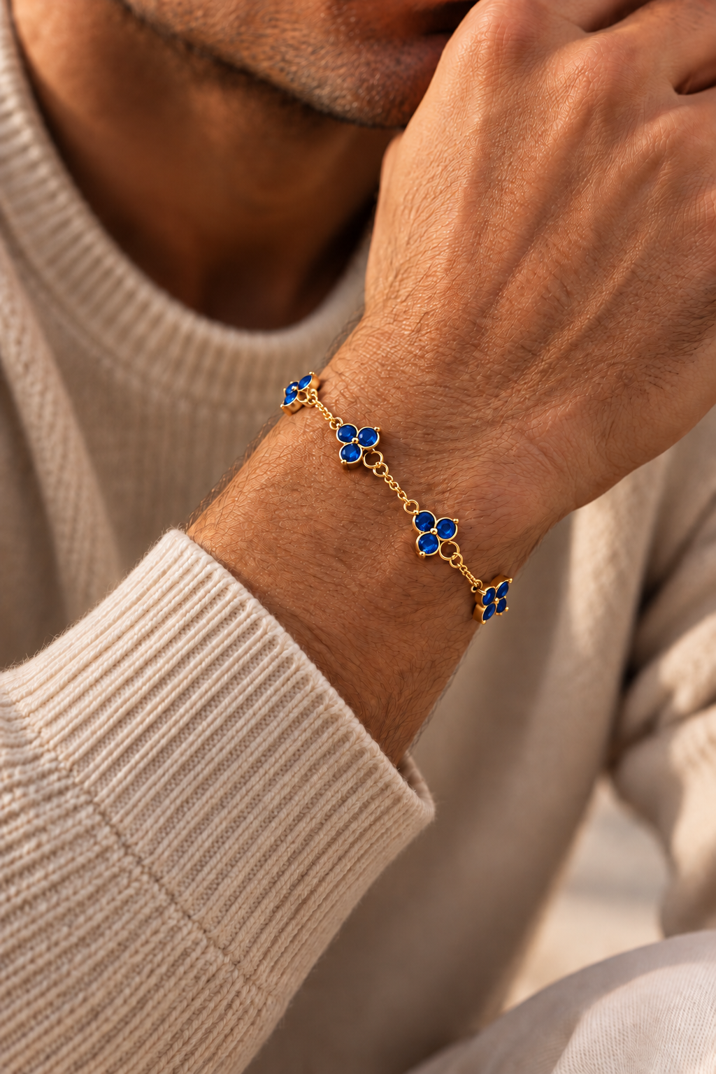 The Fortuna Blue/Gold Bracelet