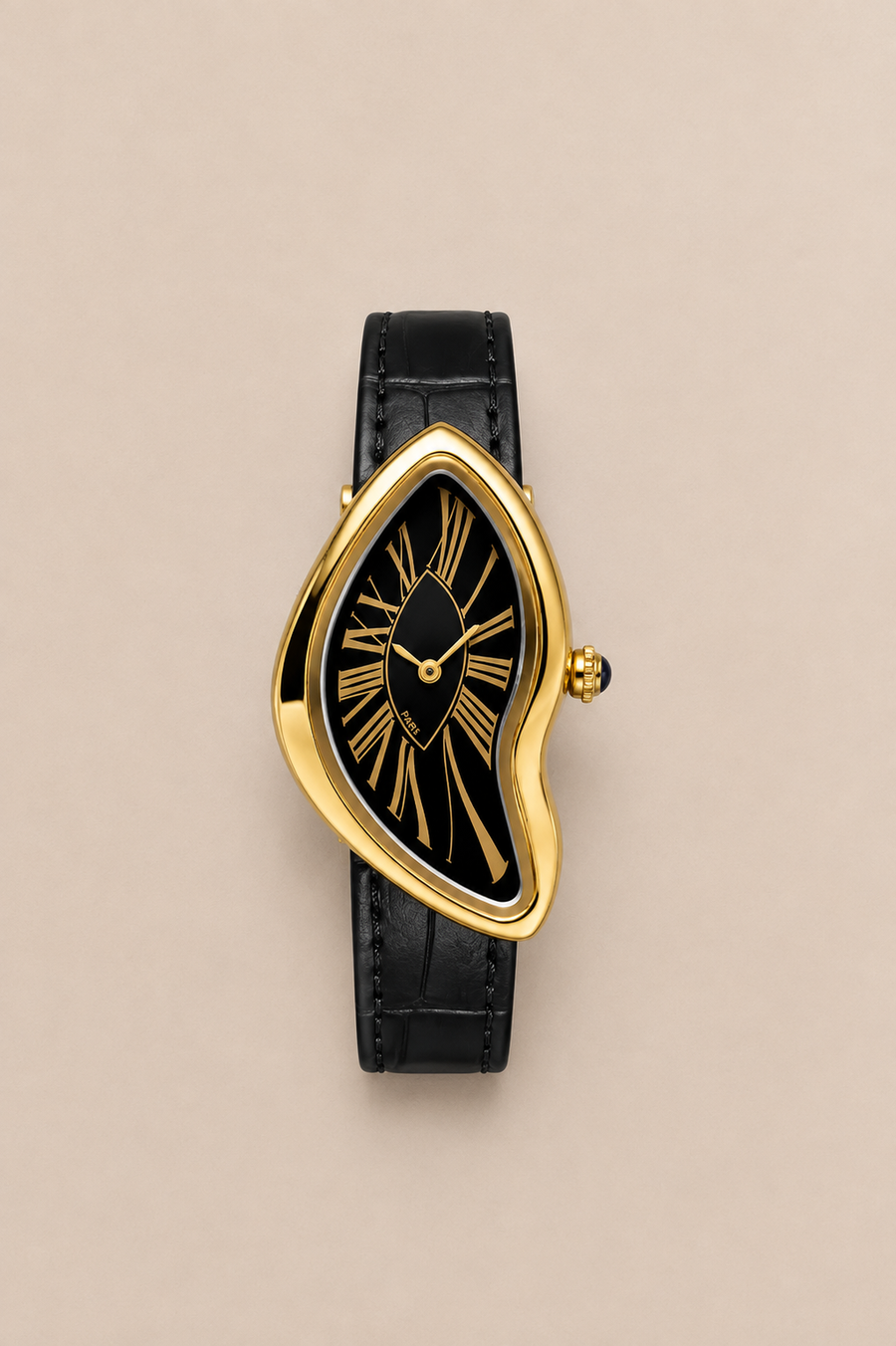 Die Mirage-Uhr in Schwarz/Gold