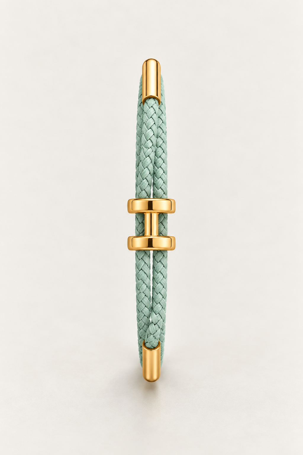 Le bracelet Monaco Menthe et Or