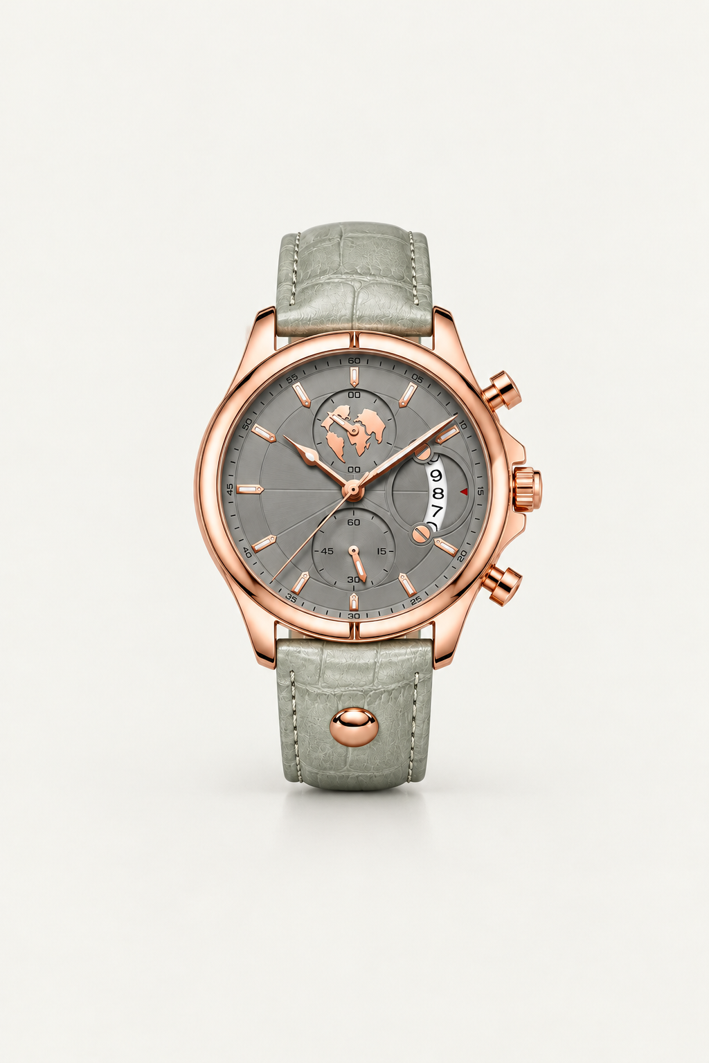 The Portofino Explorer Grey/Mint/RoseGold Watch