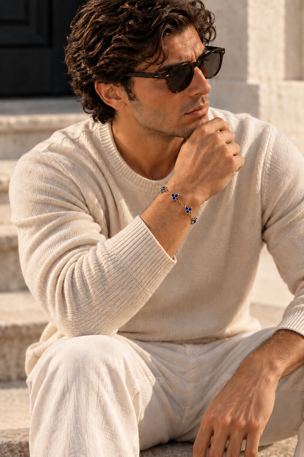 The Fortuna Blue/Gold Bracelet