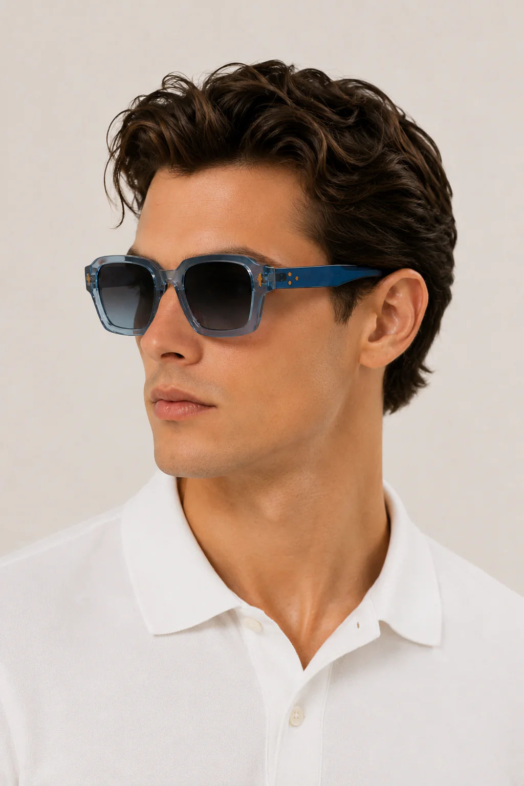 The Monopoli Trasparent Blue Sunglasses