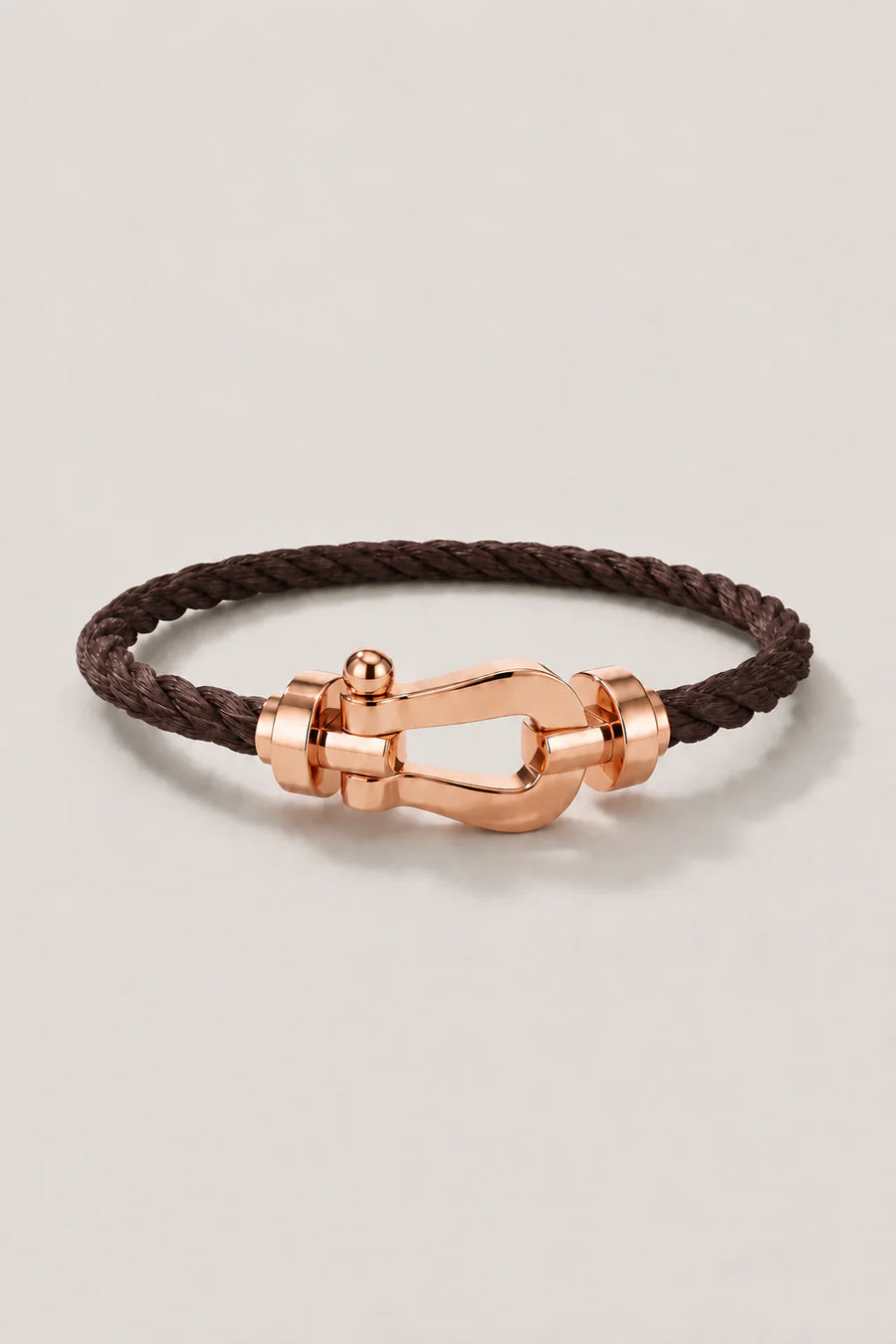 The Riviera Dark Brown Rose Gold Bracelet
