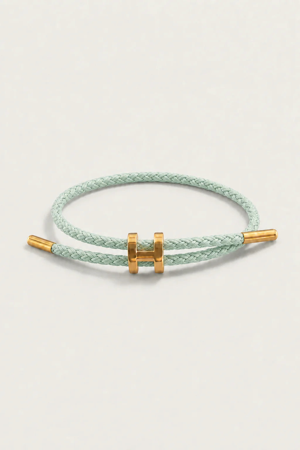 Le bracelet Monaco Menthe et Or