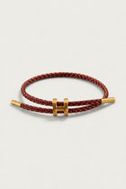 bracelet bordeaux et doré