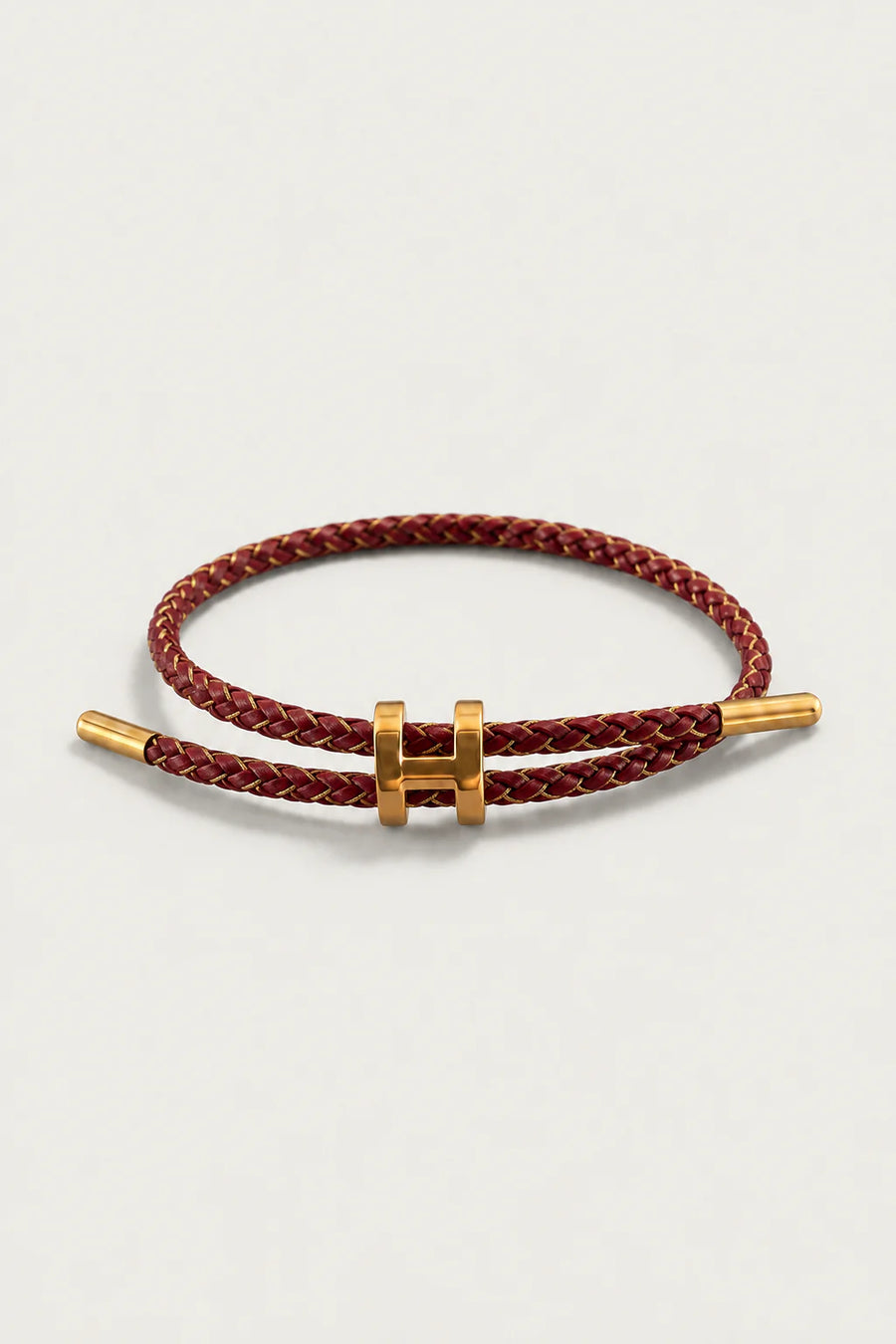 The Monaco Bordeaux & Gold Bracelet