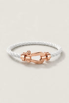 bracelet or rose et blanc