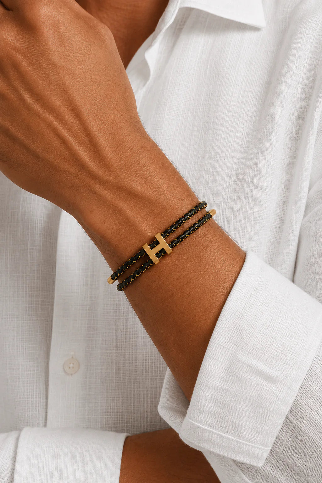 Le bracelet Monaco or/noir