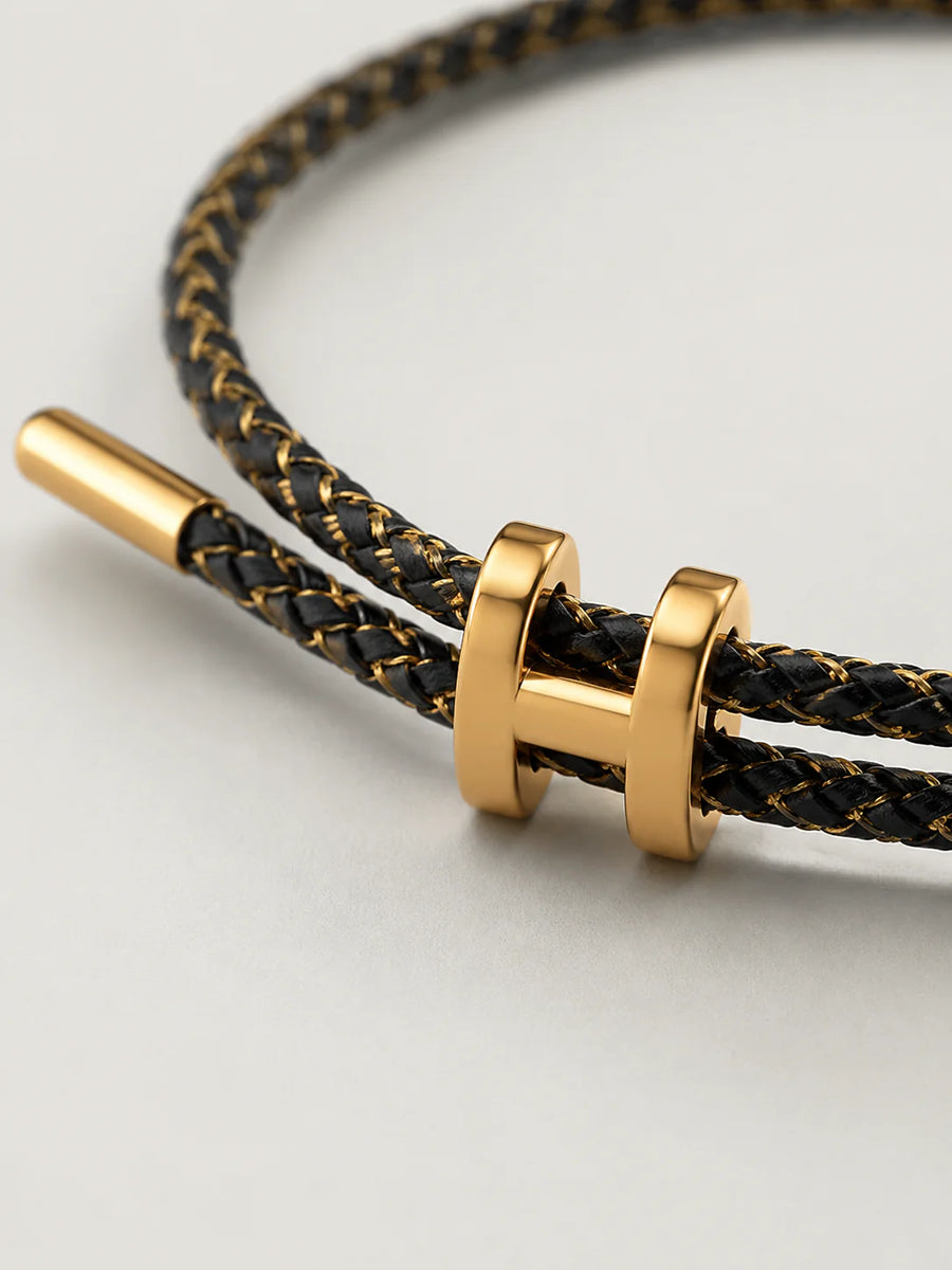Le bracelet Monaco or/noir