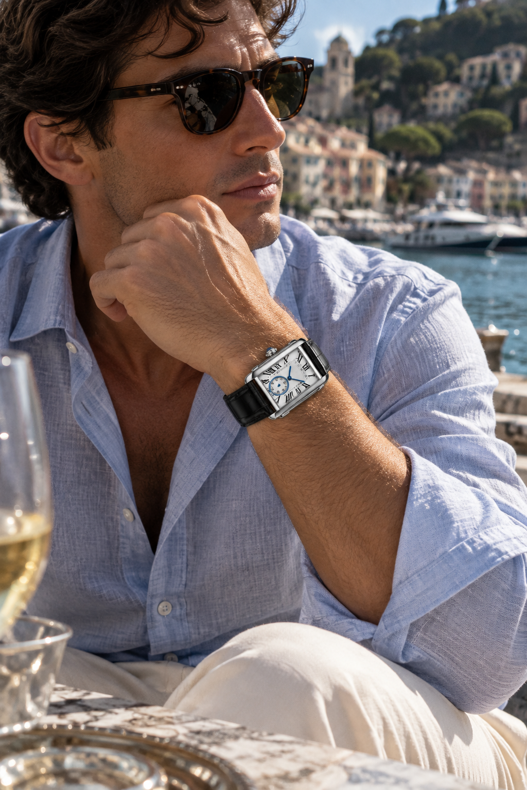 The Amalfi Black/Silver Watch