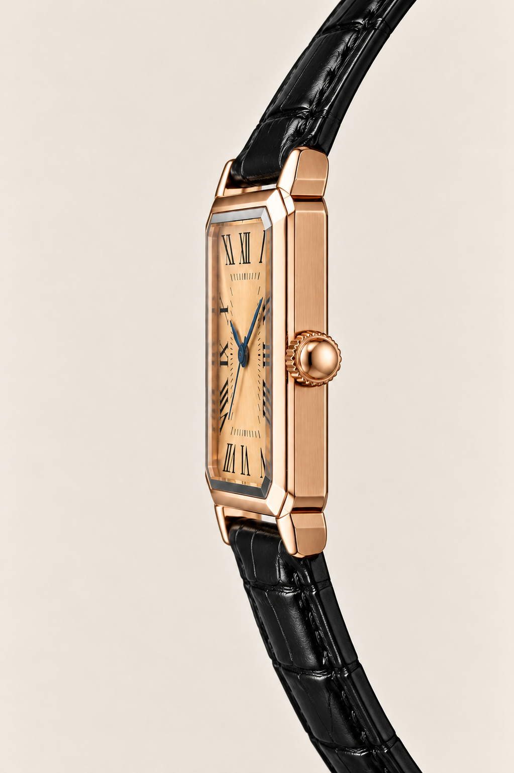 The Positano Black/Rose Gold Watch