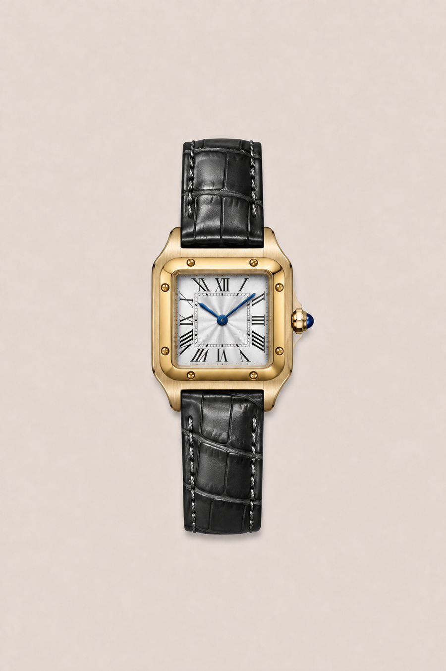Die Prestige-Uhr in Schwarz und Gold