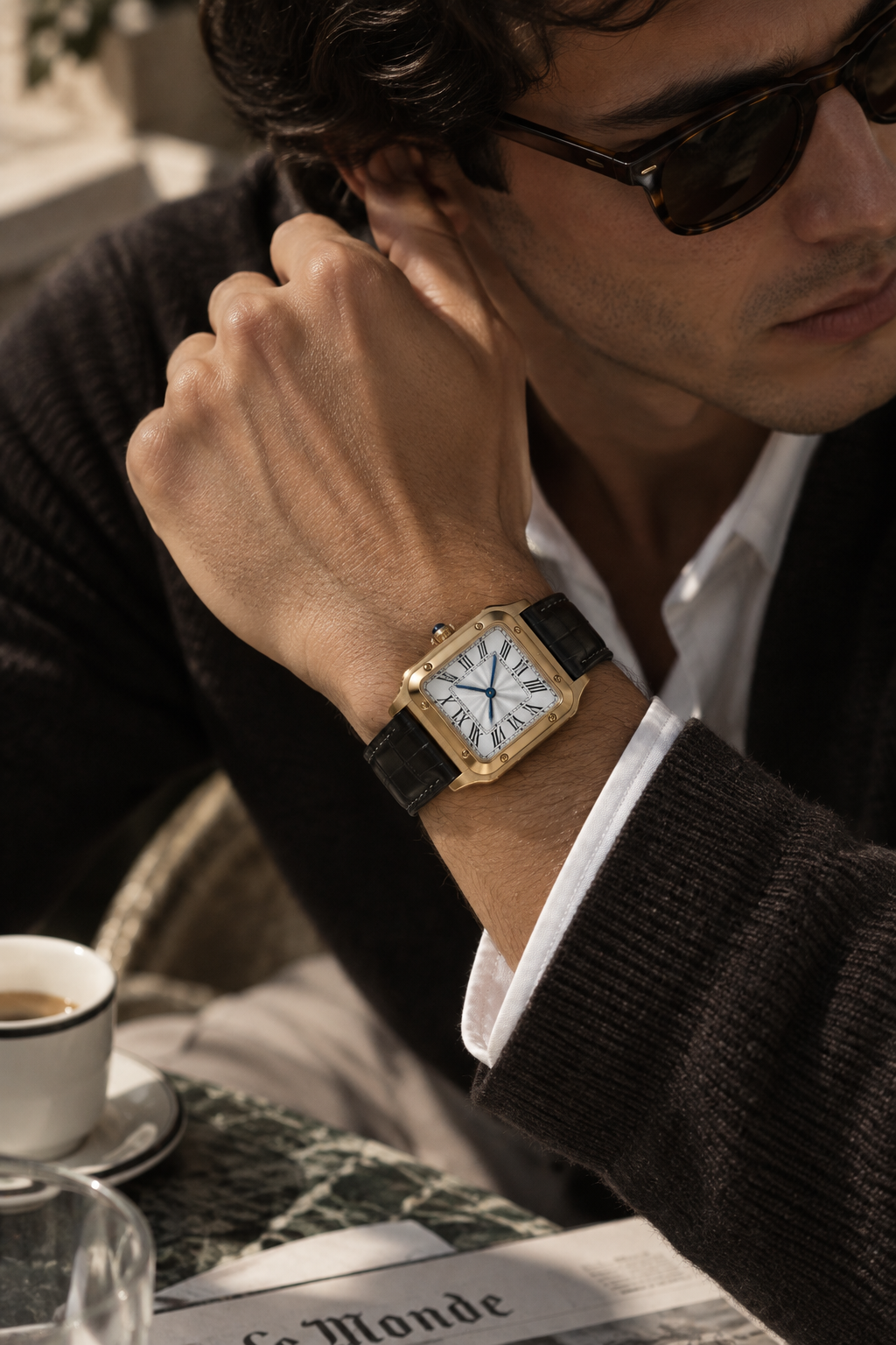 The Prestige Black/Gold Watch
