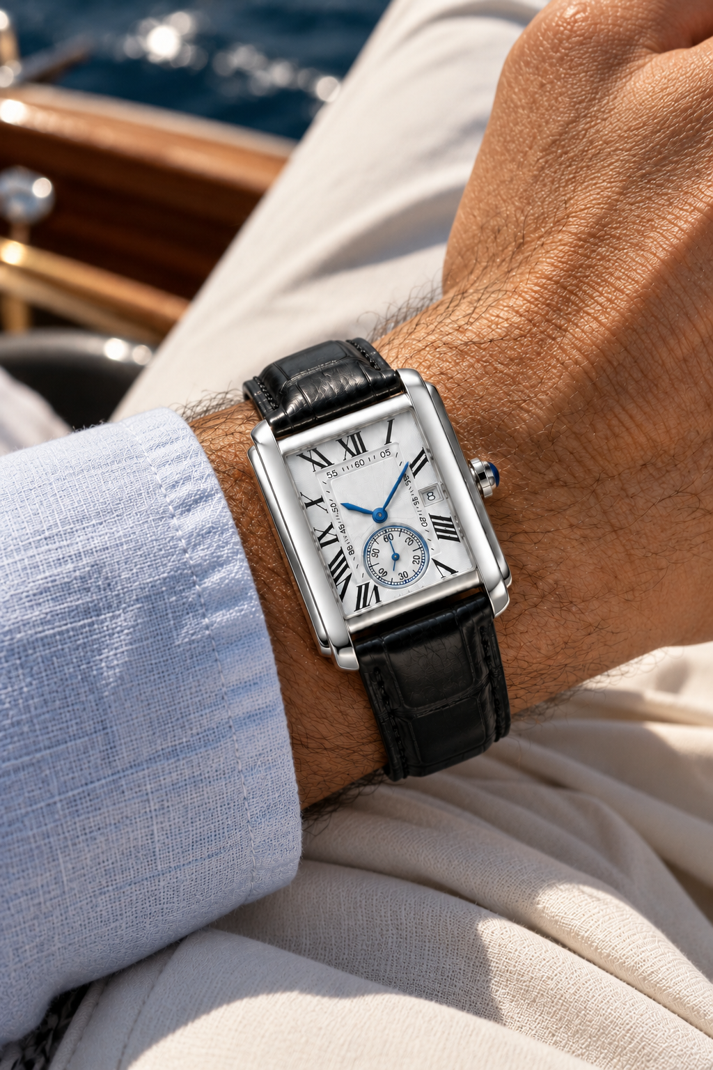 The Amalfi Black/Silver Watch