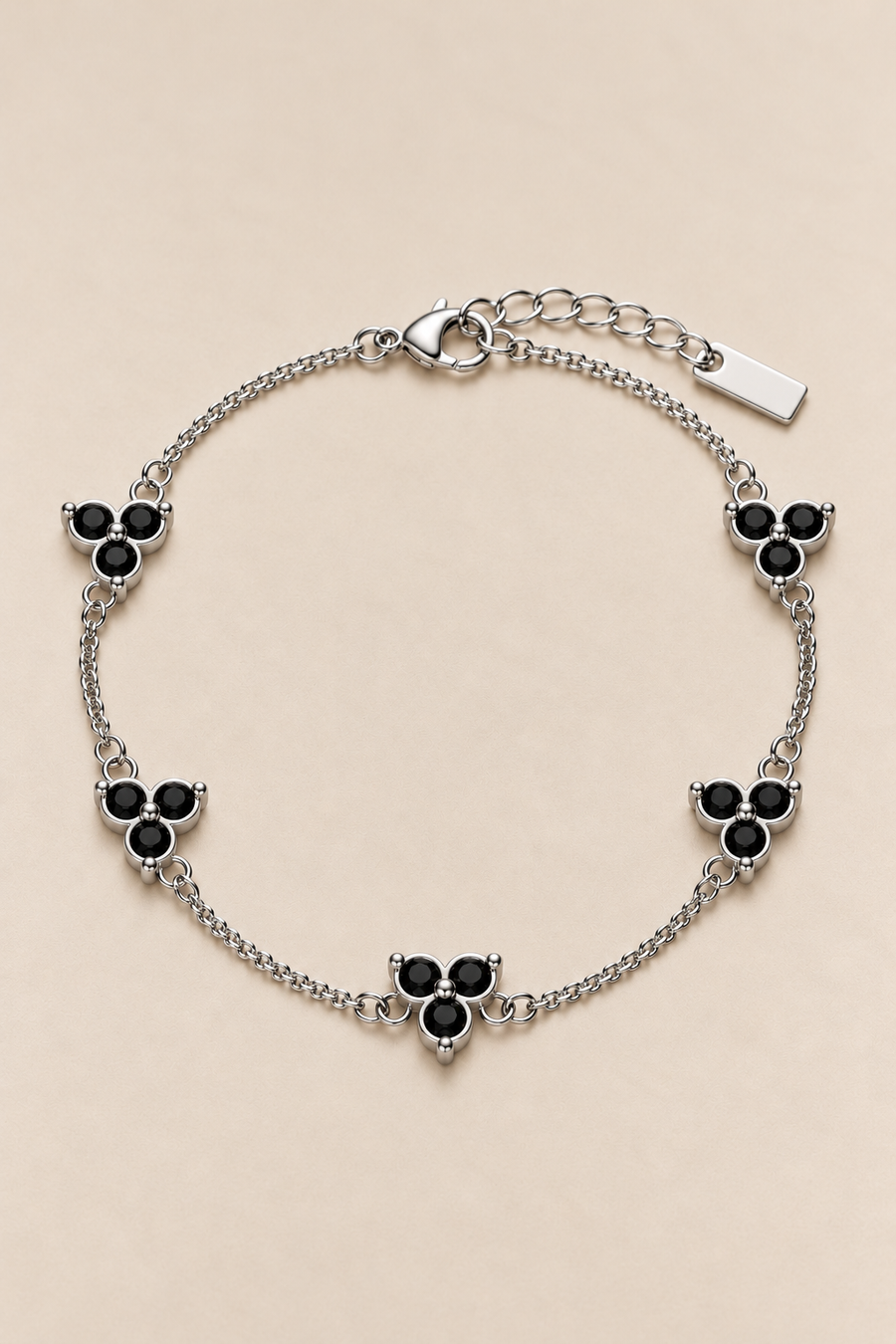 The Fortuna Black/Silver Bracelet