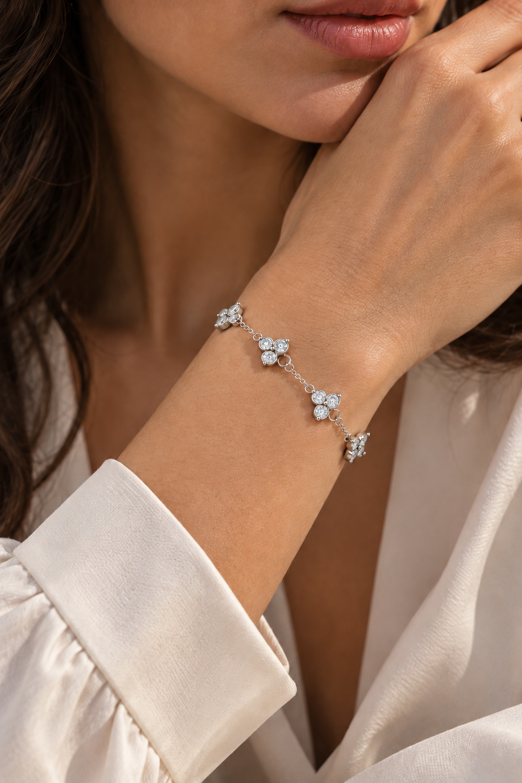 Das Fortuna-Armband in Eis/Silber