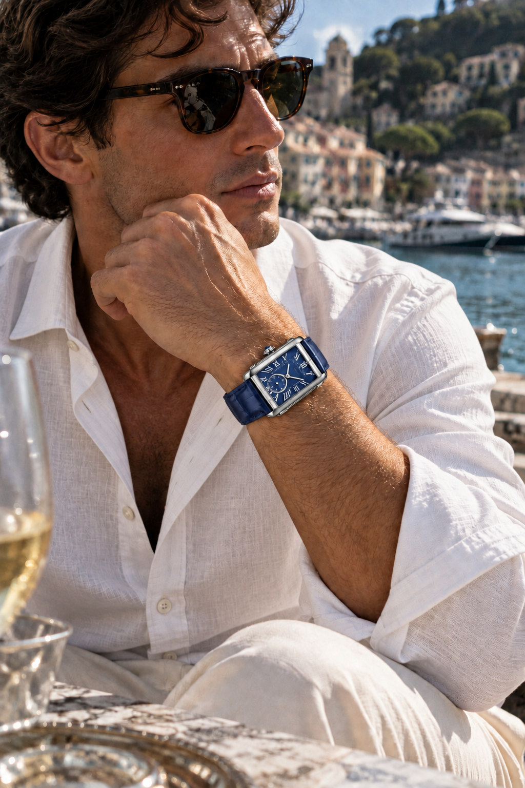 The Amalfi Blue/Silver Watch