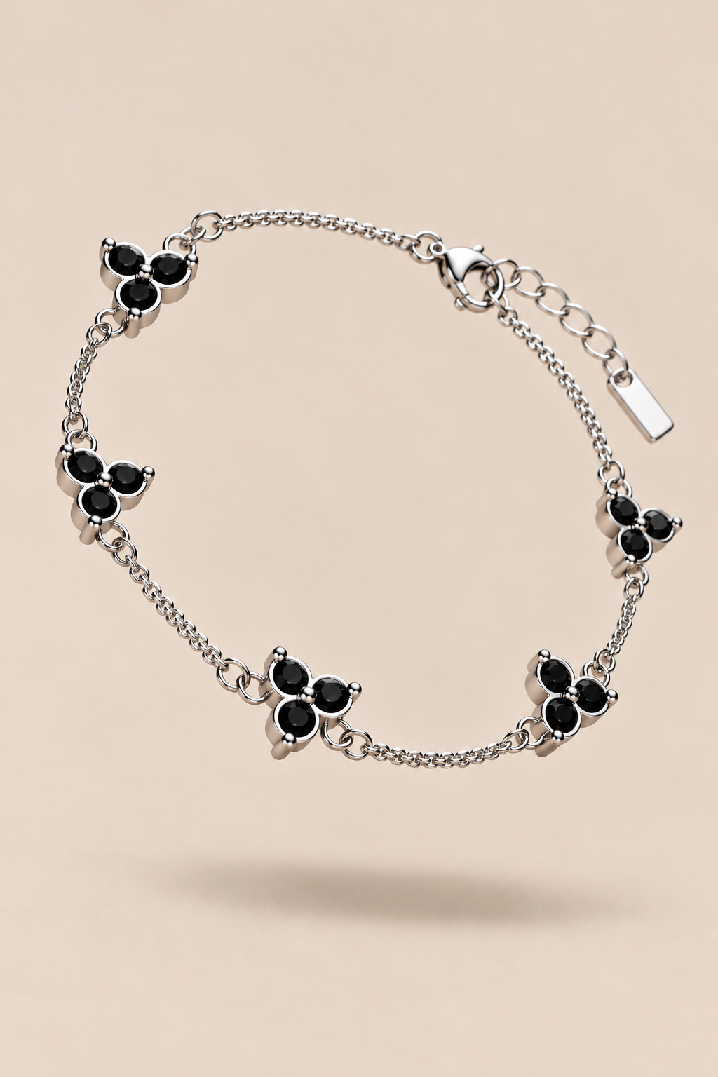 Le bracelet Monaco noir et or